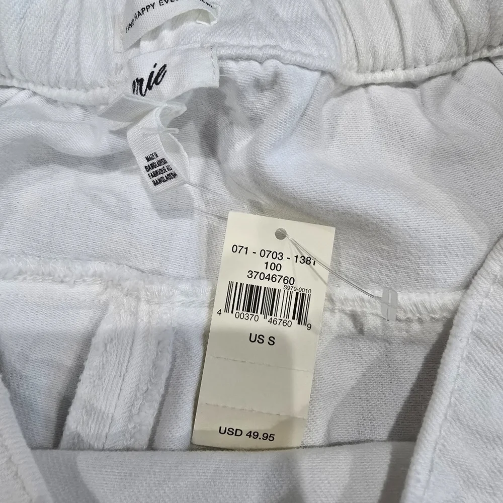 Aerie White Denim Flowy Skirt Size S NWT